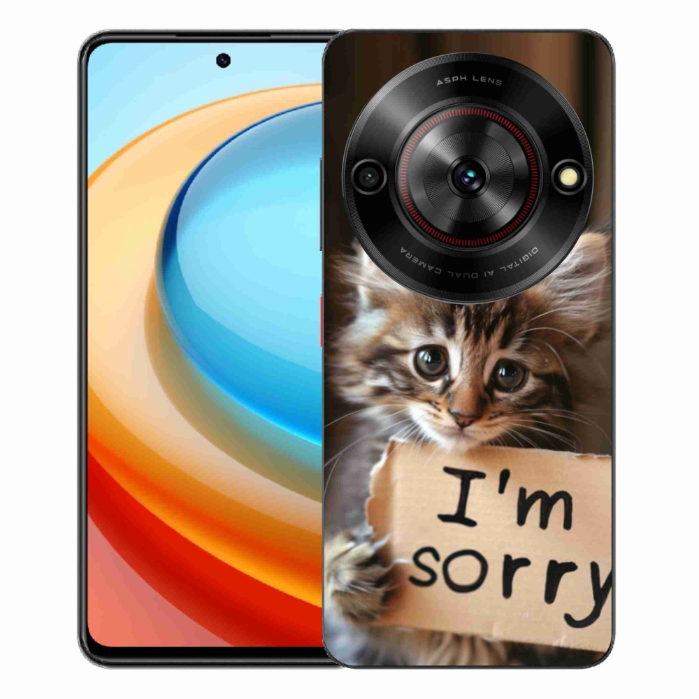 Gélový kryt mmCase na ZTE Blade A75 - mačacie ospravedlnenie