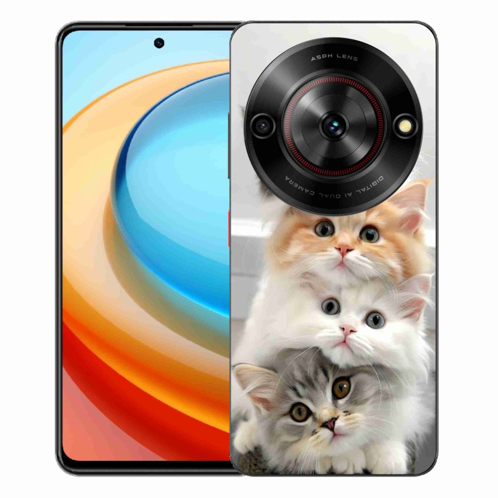 Gélový kryt mmCase na ZTE Blade A75 - mačacia partia