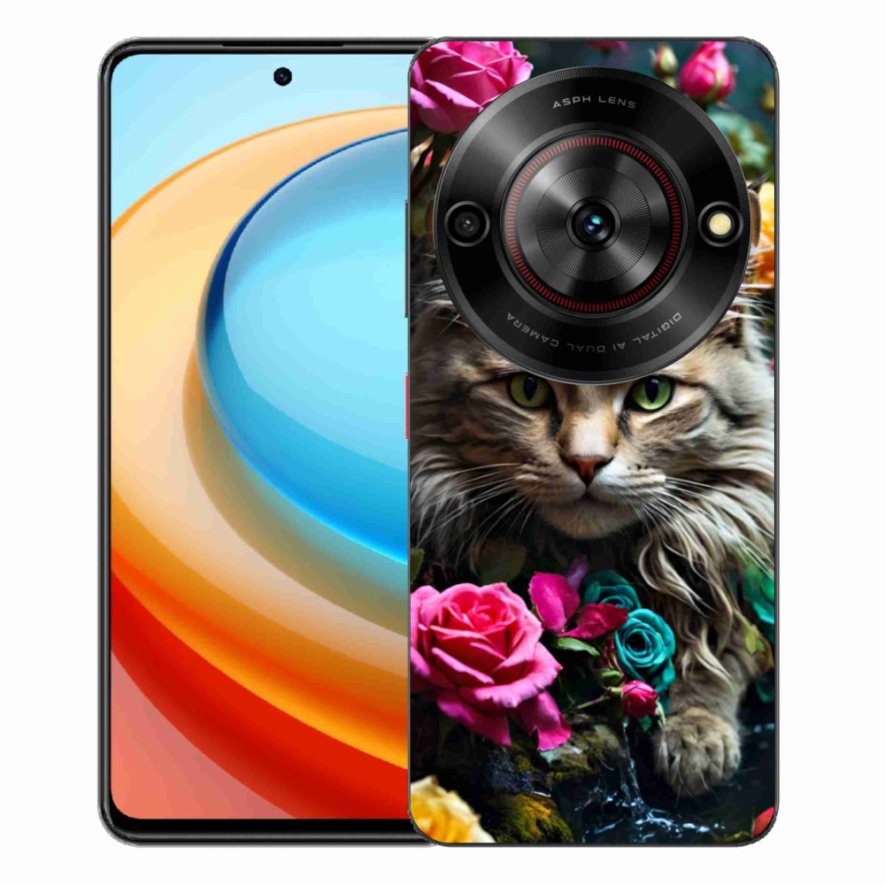 Gélový kryt mmCase na ZTE Blade A75 - mačacie pohľad 2