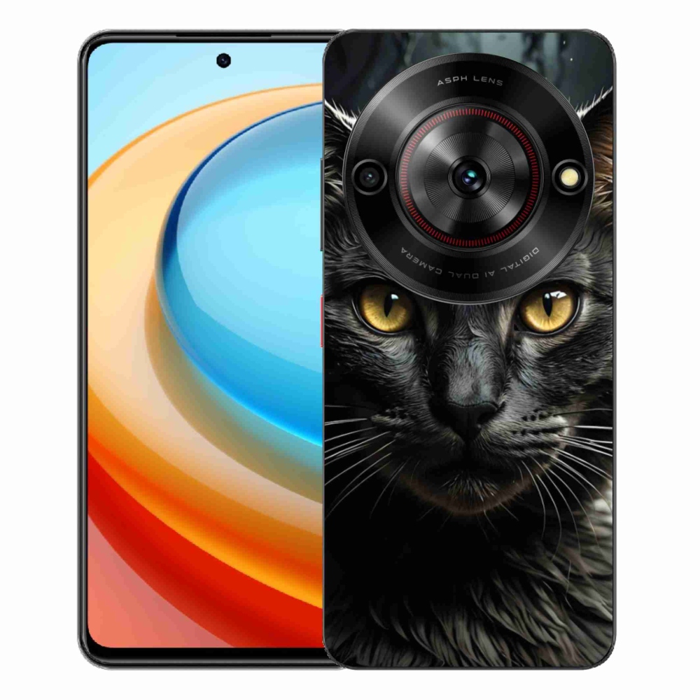 Gélový kryt mmCase na ZTE Blade A75 - mačacie pohľad 3