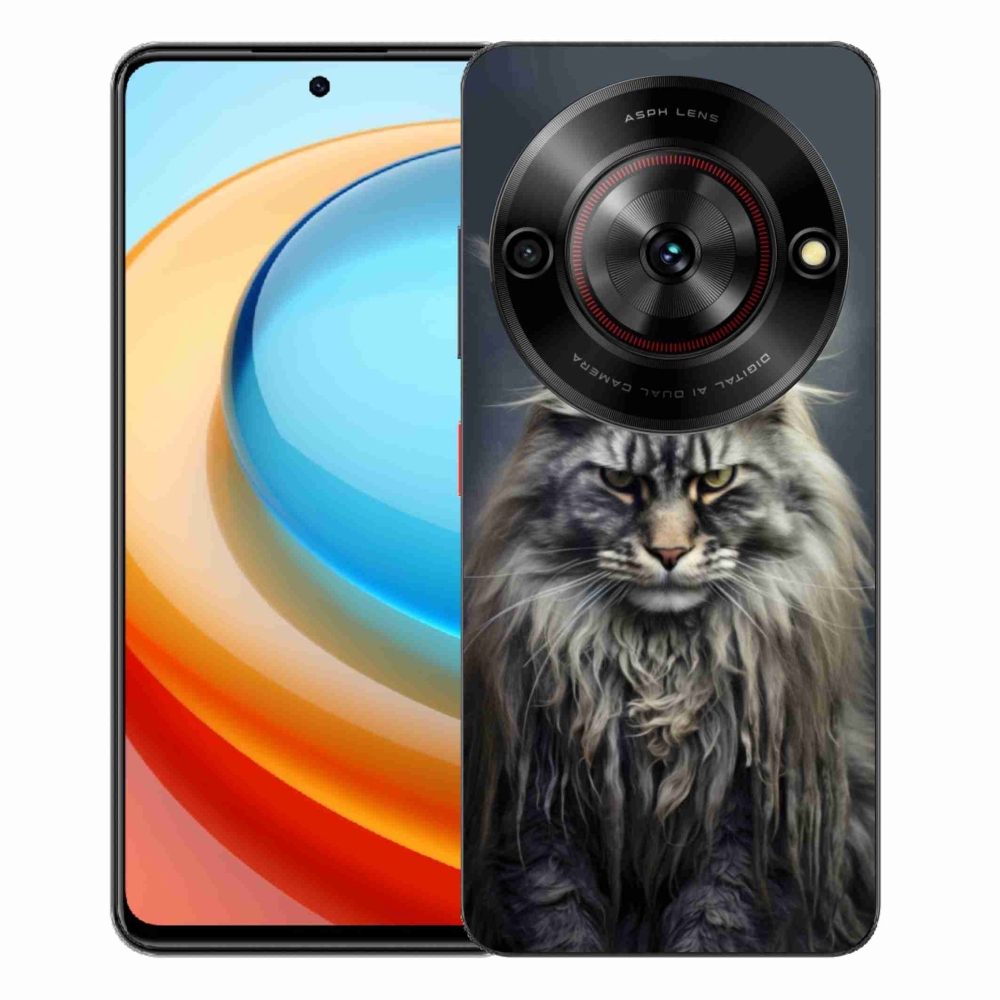 Gélový kryt mmCase na ZTE Blade A75 - mačacie pohľad 4