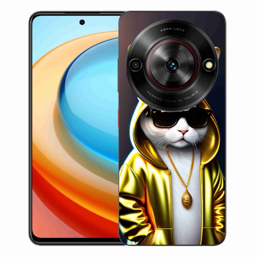 Gélový kryt mmCase na ZTE Blade A75 - mačka boss