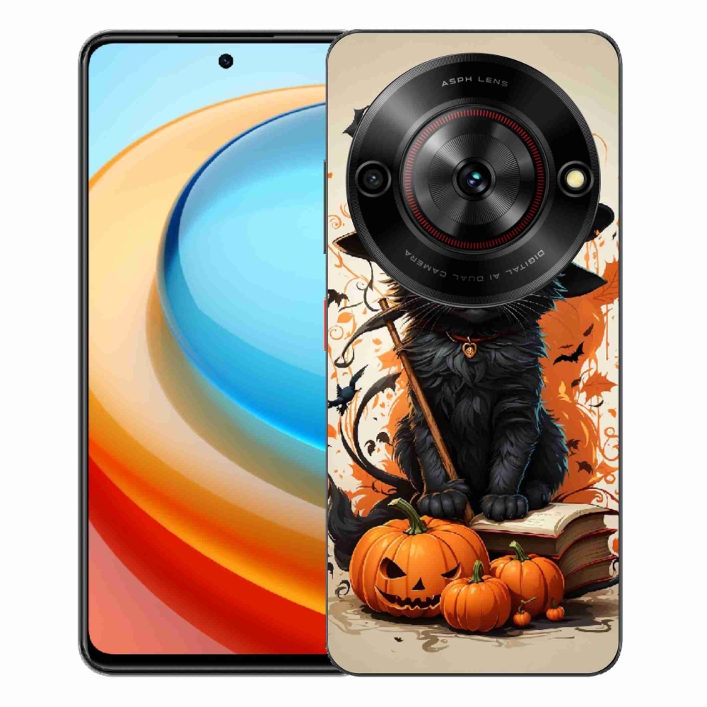 Gélový kryt mmCase na ZTE Blade A75 - kocúr čarodejník
