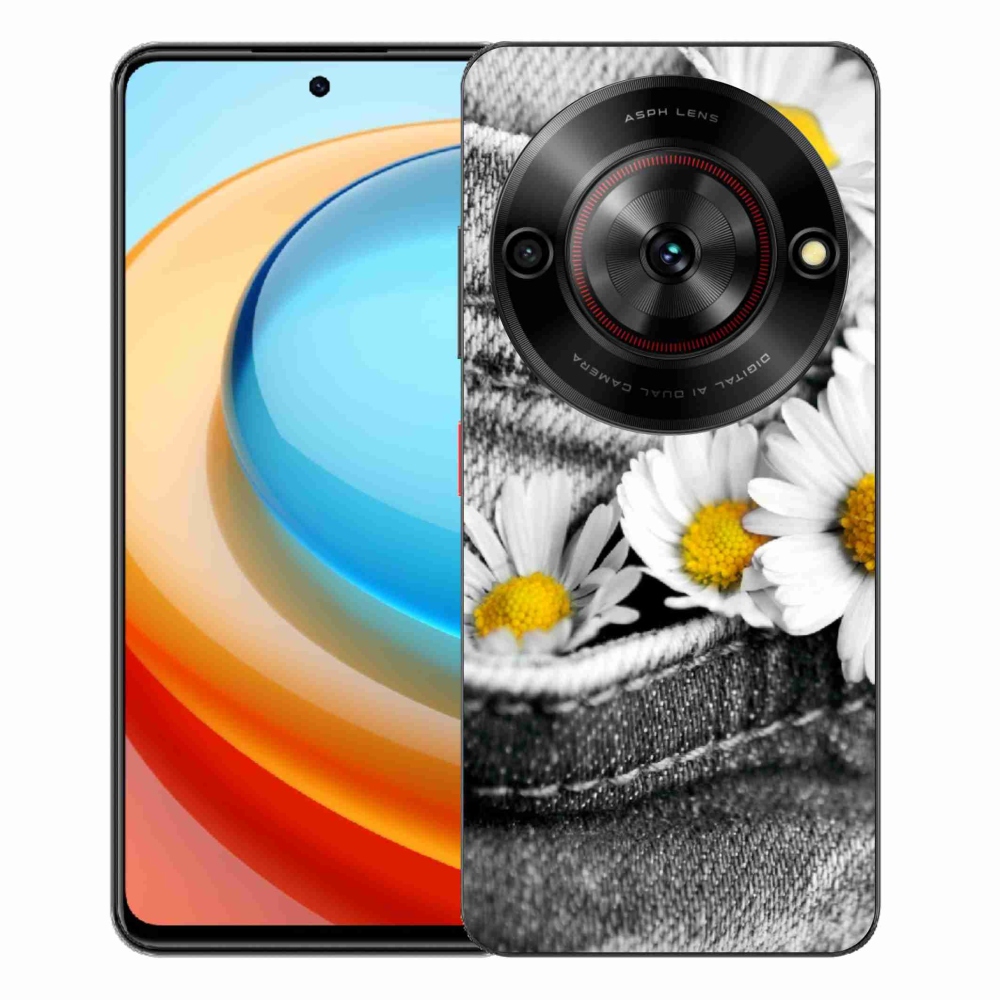 Gélový kryt mmCase na ZTE Blade A75 - margarétky