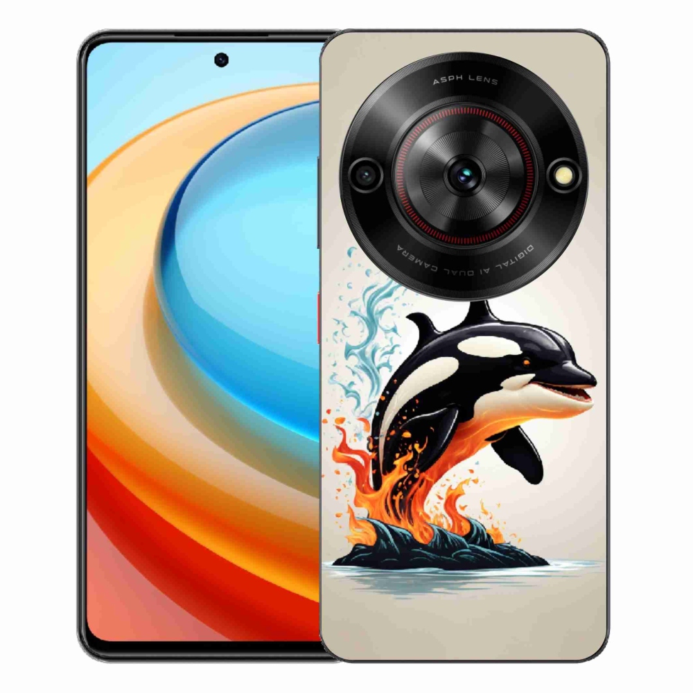Gélový kryt mmCase na ZTE Blade A75 - kosatka