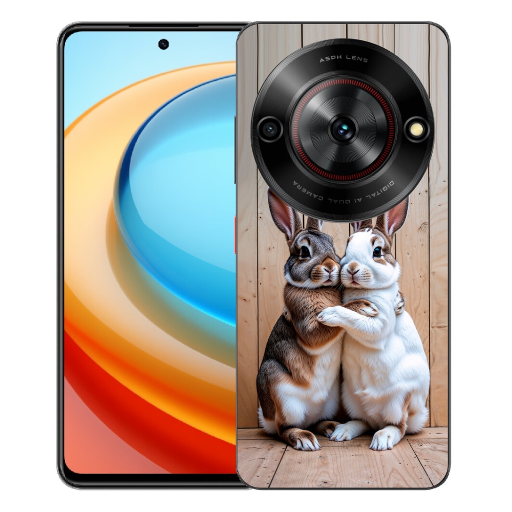 Gélový kryt mmCase na ZTE Blade A75 - králičie pár