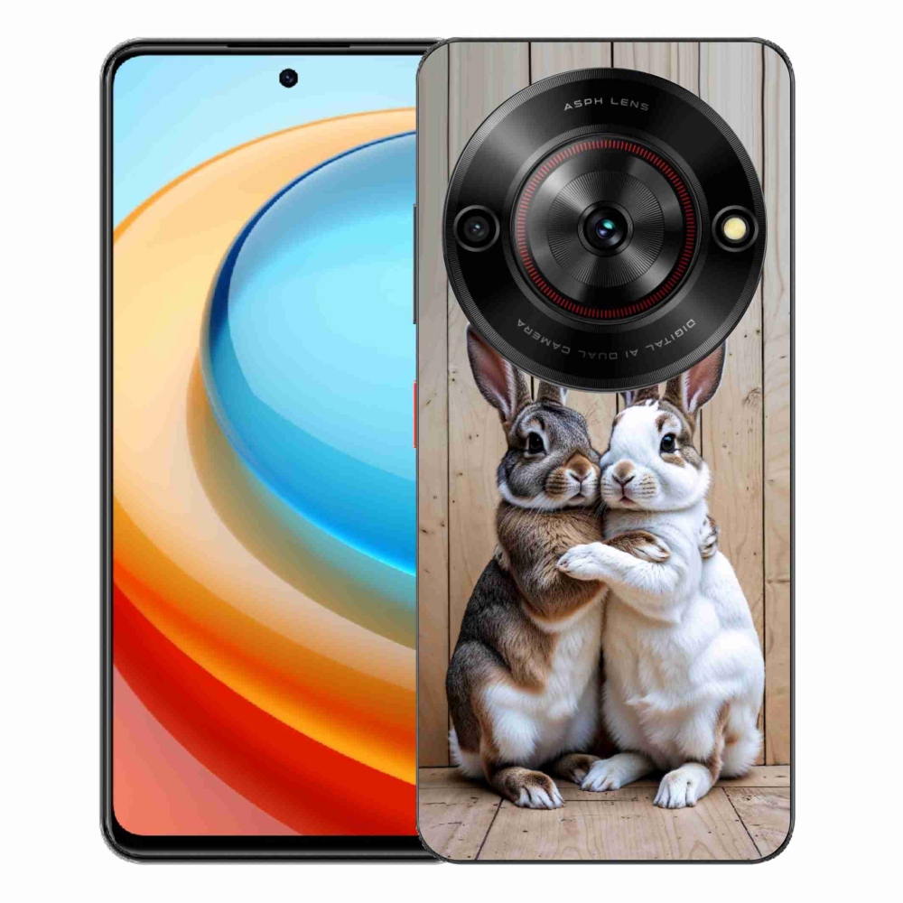 Gélový kryt mmCase na ZTE Blade A75 - králičie pár