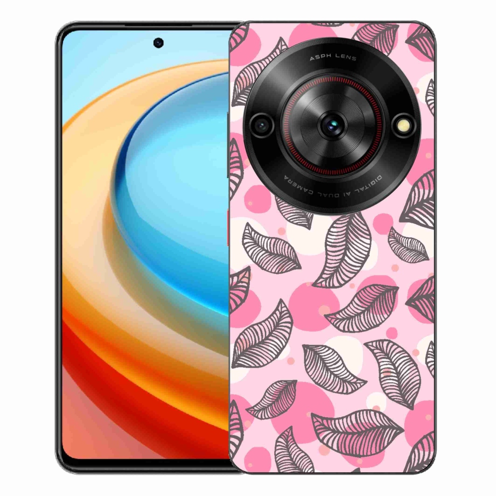 Gélový kryt mmCase na ZTE Blade A75 - kreslené padajúce listy