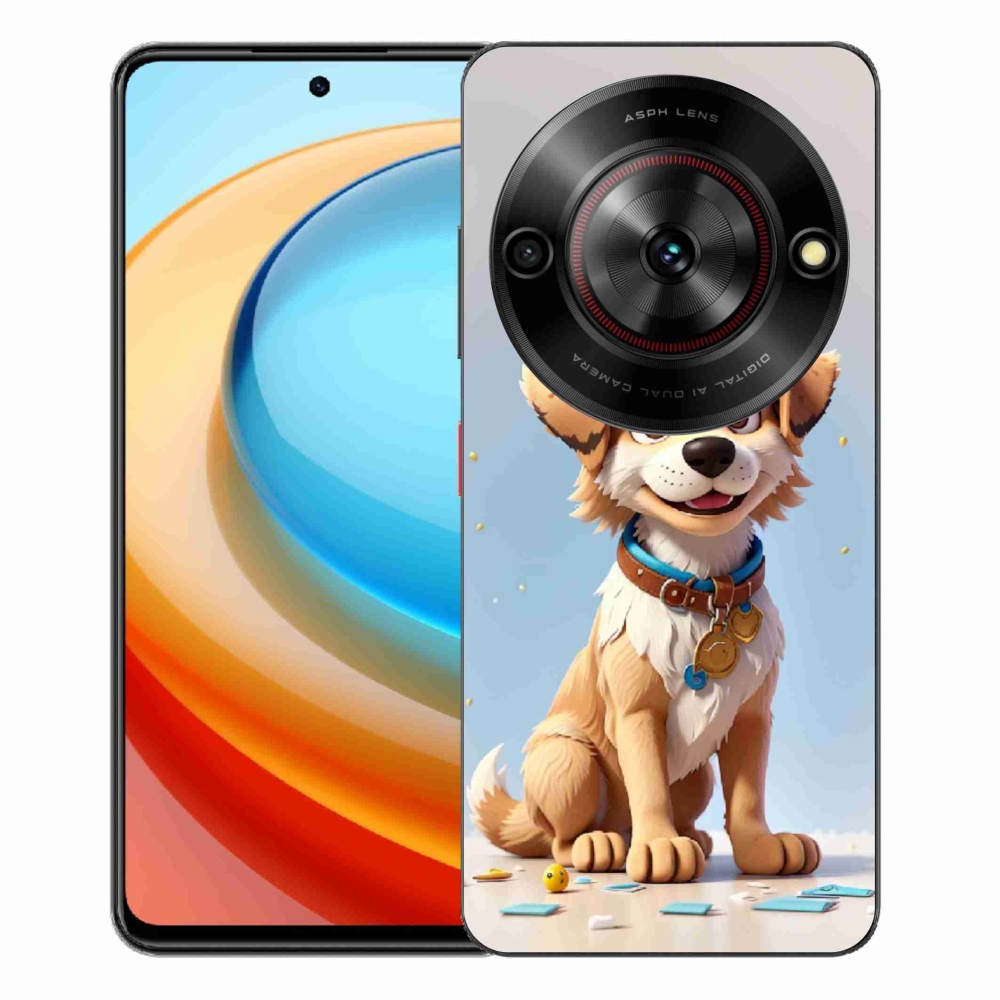 Gélový kryt mmCase na ZTE Blade A75 - kreslené šteňa