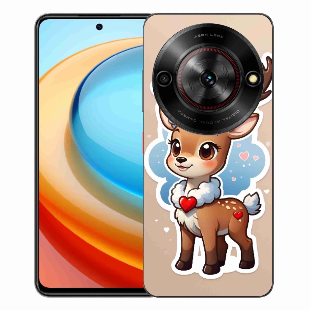 Gélový kryt mmCase na ZTE Blade A75 - kreslený sob