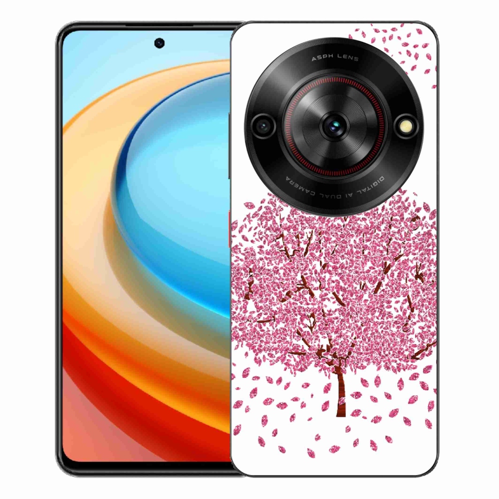 Gélový kryt mmCase na ZTE Blade A75 - kreslený strom s listami