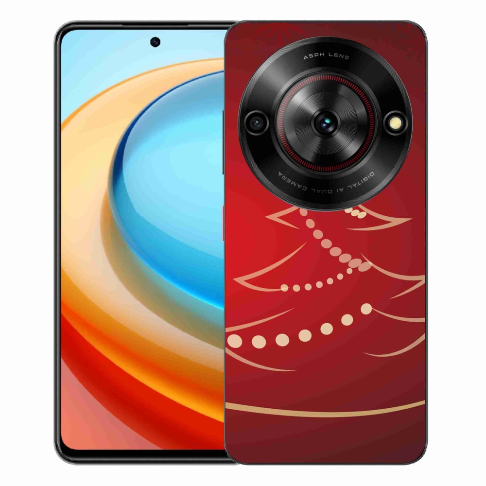 Gélový kryt mmCase na ZTE Blade A75 - kreslený vianočný stromček