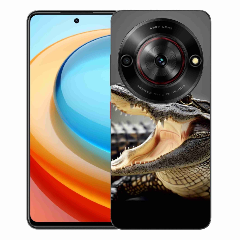 Gélový kryt mmCase na ZTE Blade A75 - krokodíl