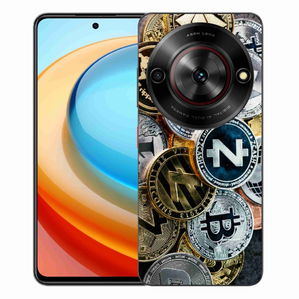 Gélový kryt mmCase na ZTE Blade A75 - kryptomeny