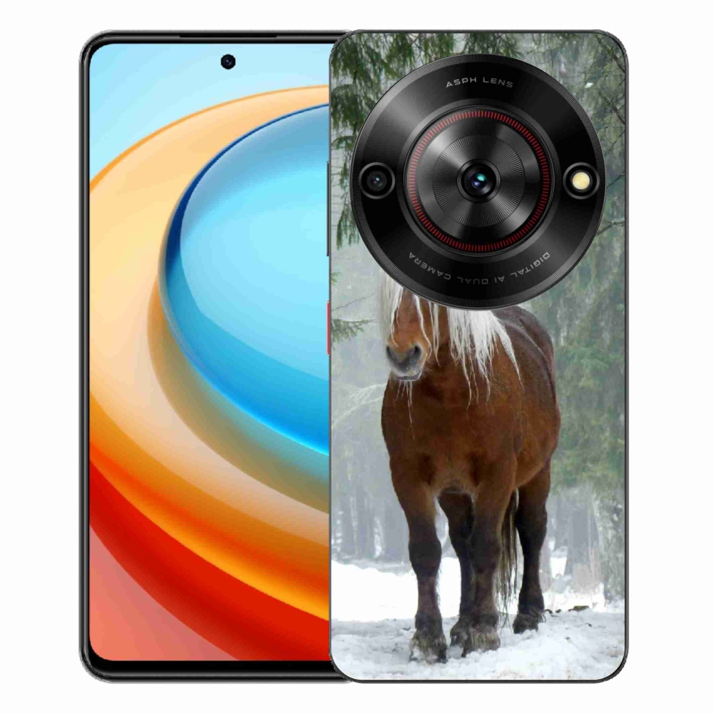 Gélový kryt mmCase na ZTE Blade A75 - kôň v lese