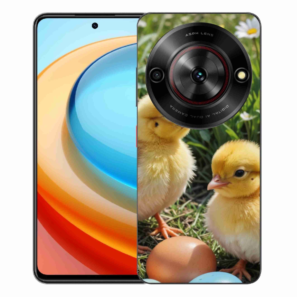 Gélový kryt mmCase na ZTE Blade A75 - kuriatka