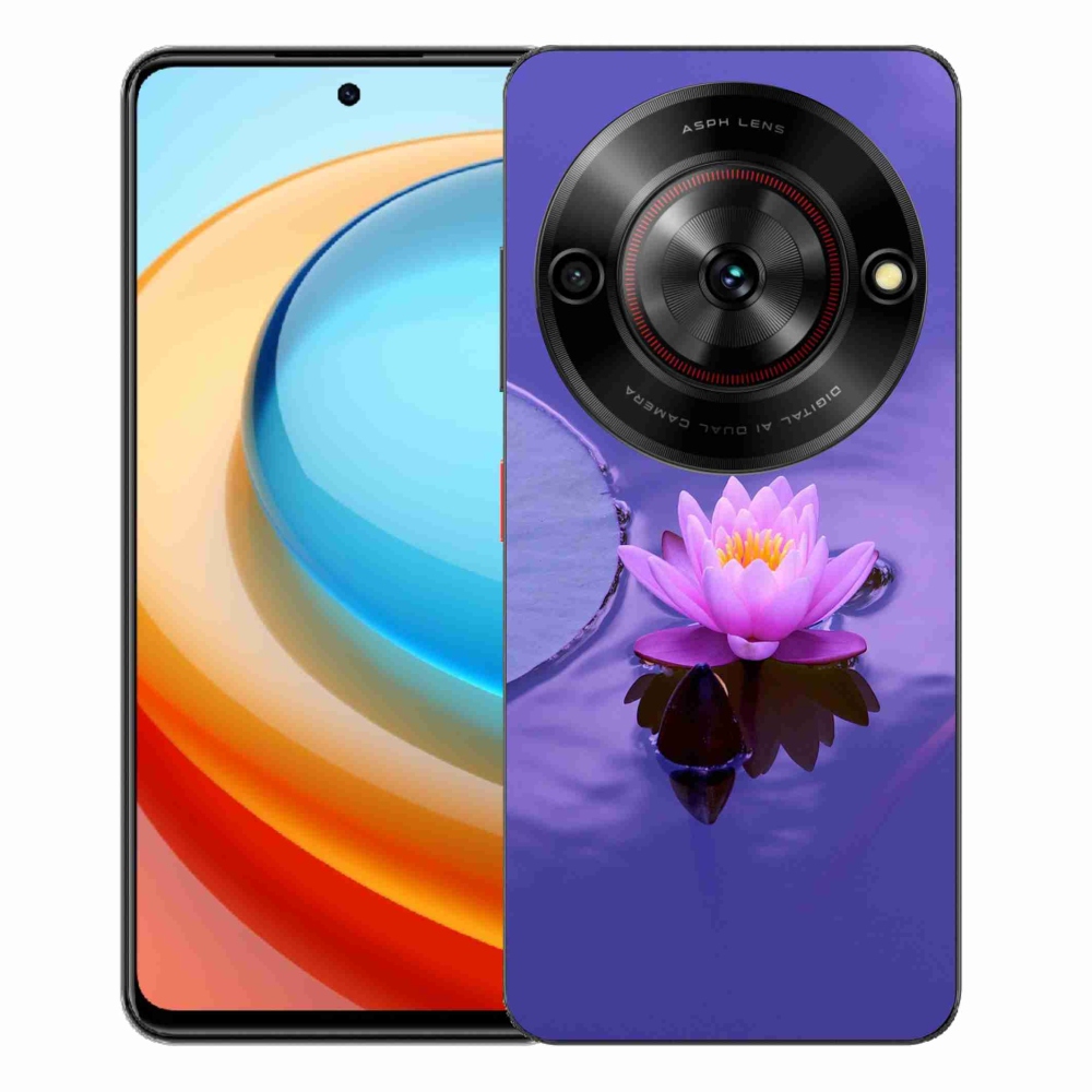 Gélový kryt mmCase na ZTE Blade A75 - kvet na hladine