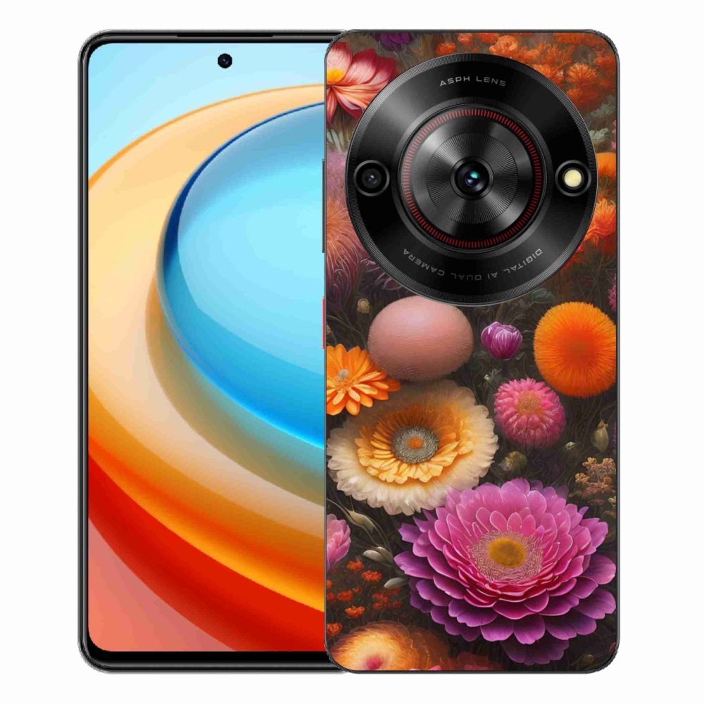 Gélový kryt mmCase na ZTE Blade A75 - kvetinová kompozícia