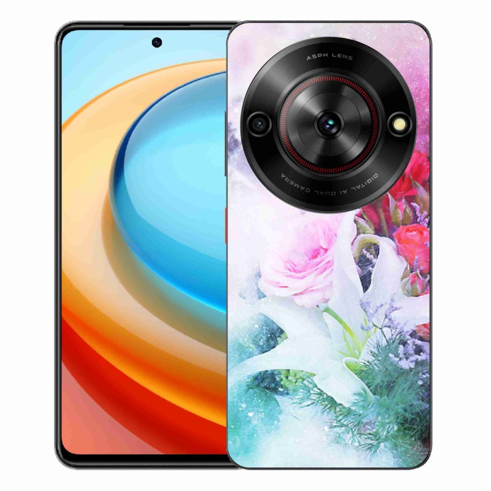 Gélový kryt mmCase na ZTE Blade A75 - kvety 4