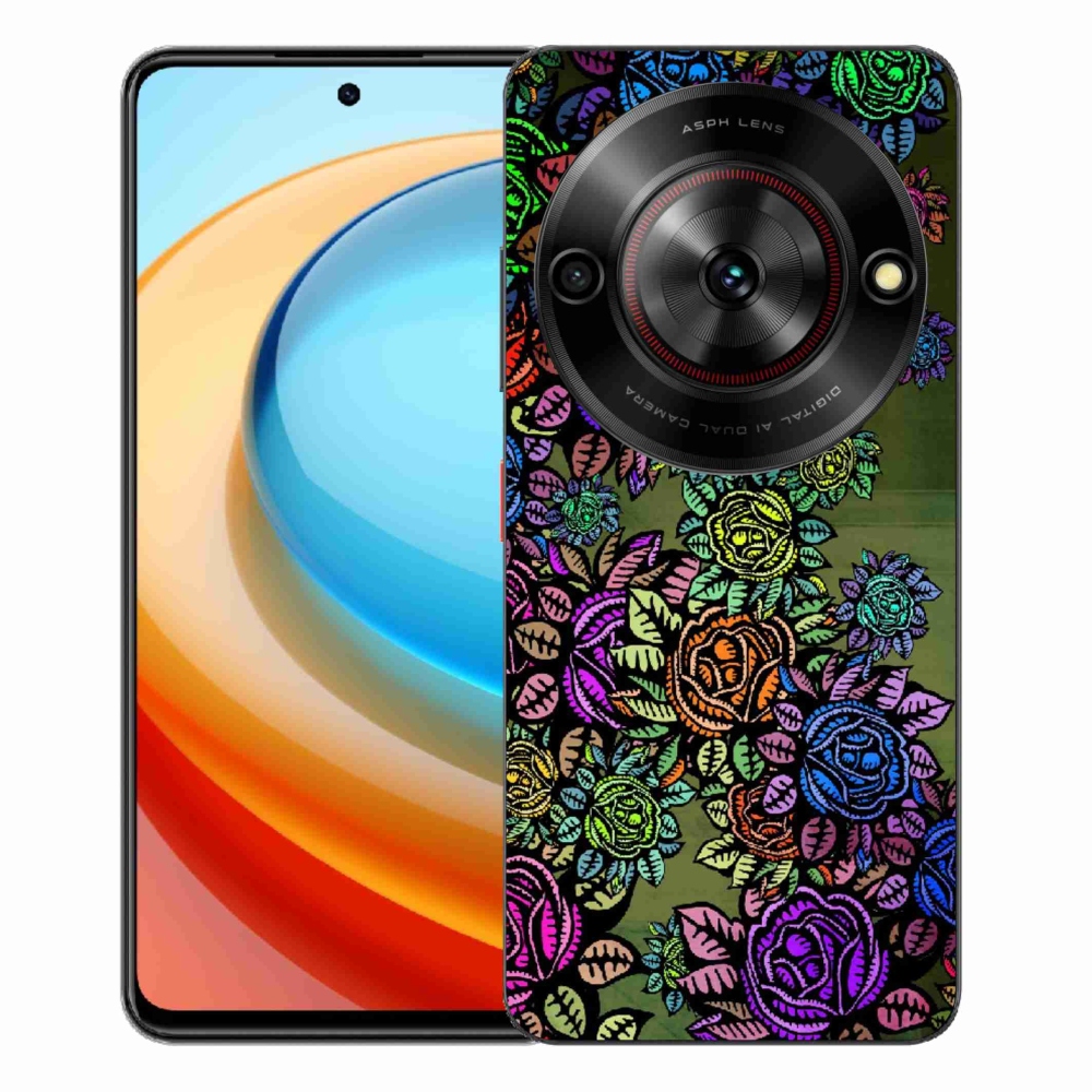 Gélový kryt mmCase na ZTE Blade A75 - kvety 6
