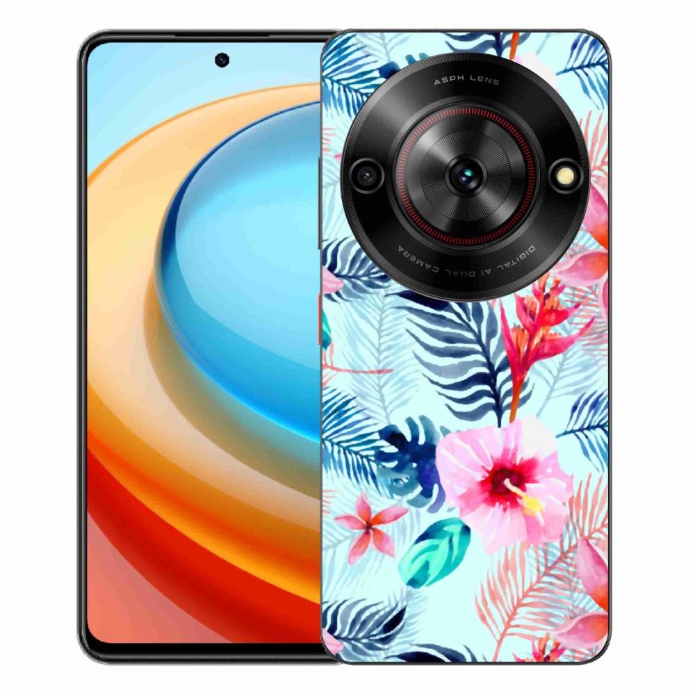 Gélový kryt mmCase na ZTE Blade A75 - kvety