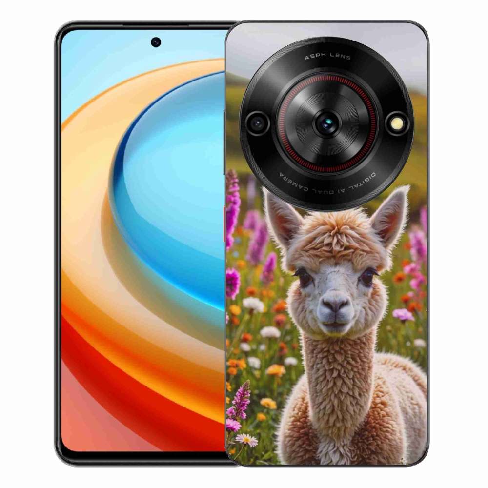 Gélový kryt mmCase na ZTE Blade A75 - lama na lúke