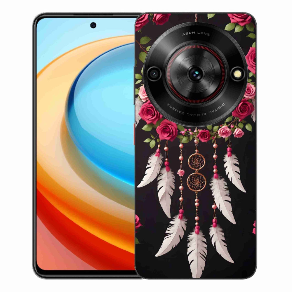 Gélový kryt mmCase na ZTE Blade A75 - lapač snov s ružami