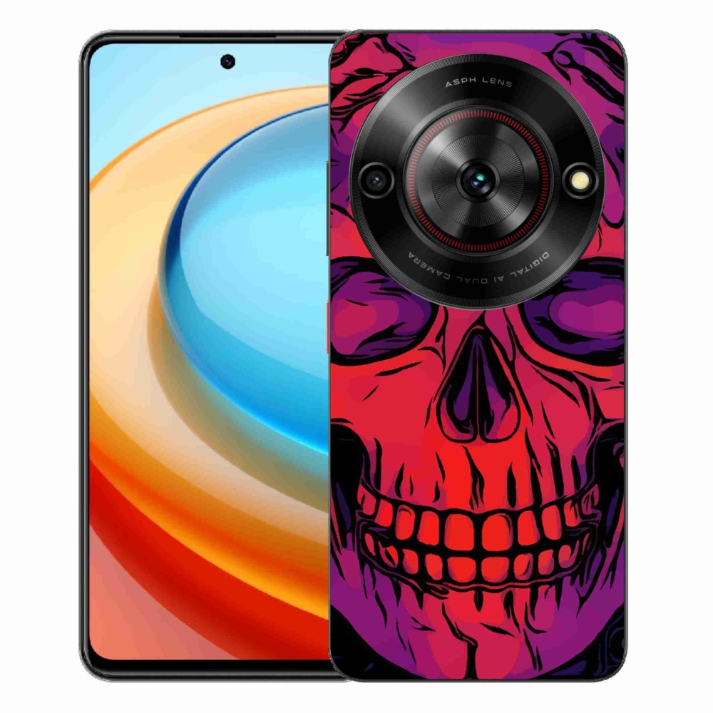 Gélový kryt mmCase na ZTE Blade A75 - lebka