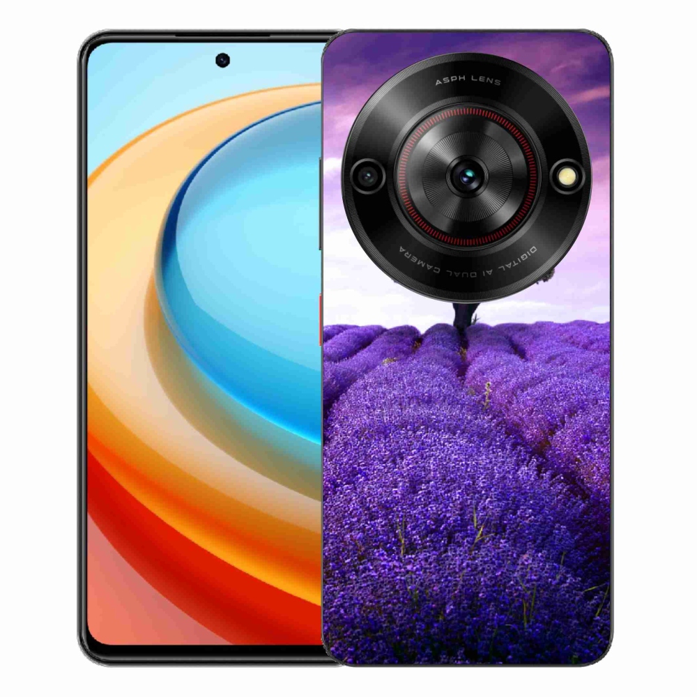 Gélový kryt mmCase na ZTE Blade A75 - levanduľová lúka