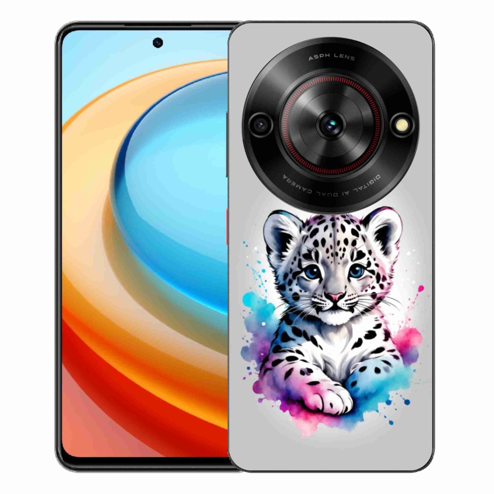 Gélový kryt mmCase na ZTE Blade A75 - leopardej mláďa