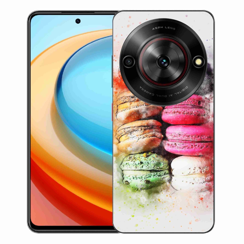 Gélový kryt mmCase na ZTE Blade A75 - makrónky