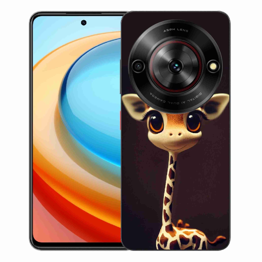 Gélový kryt mmCase na ZTE Blade A75 - malá žirafa