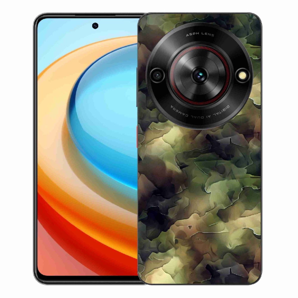 Gélový kryt mmCase na ZTE Blade A75 - maskáčový vzor 10