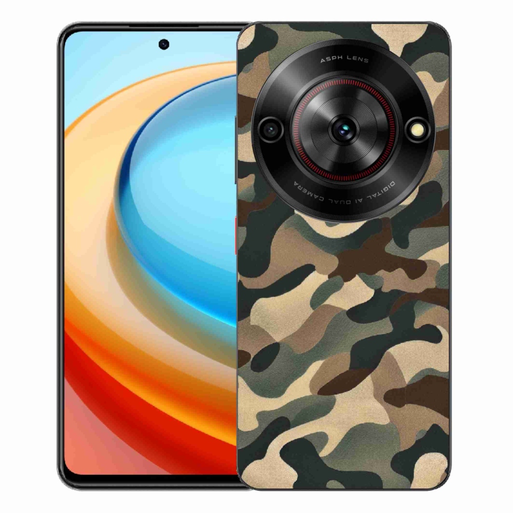 Gélový kryt mmCase na ZTE Blade A75 - maskáčový vzor 11