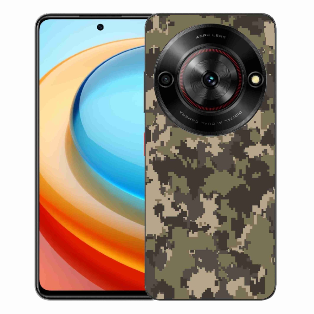 Gélový kryt mmCase na ZTE Blade A75 - maskáčový vzor 12