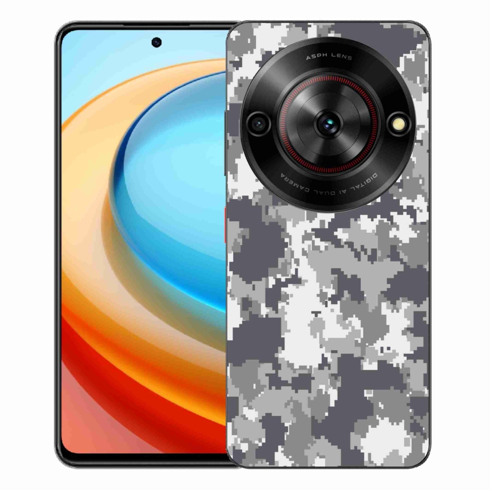 Gélový kryt mmCase na ZTE Blade A75 - maskáčový vzor 2