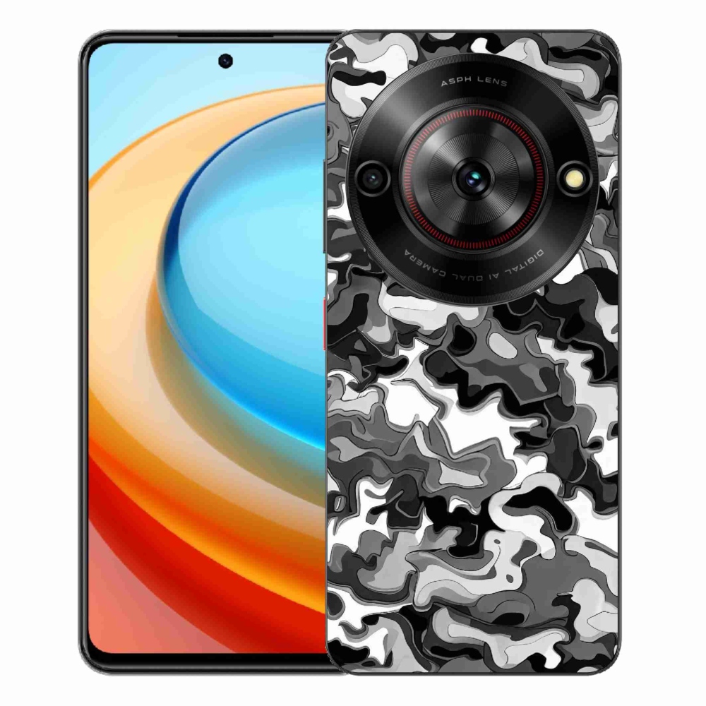 Gélový kryt mmCase na ZTE Blade A75 - maskáčový vzor 3