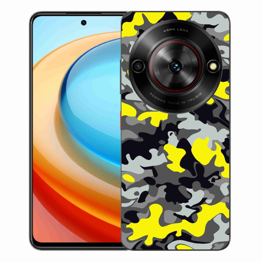 Gélový kryt mmCase na ZTE Blade A75 - maskáčový vzor 6