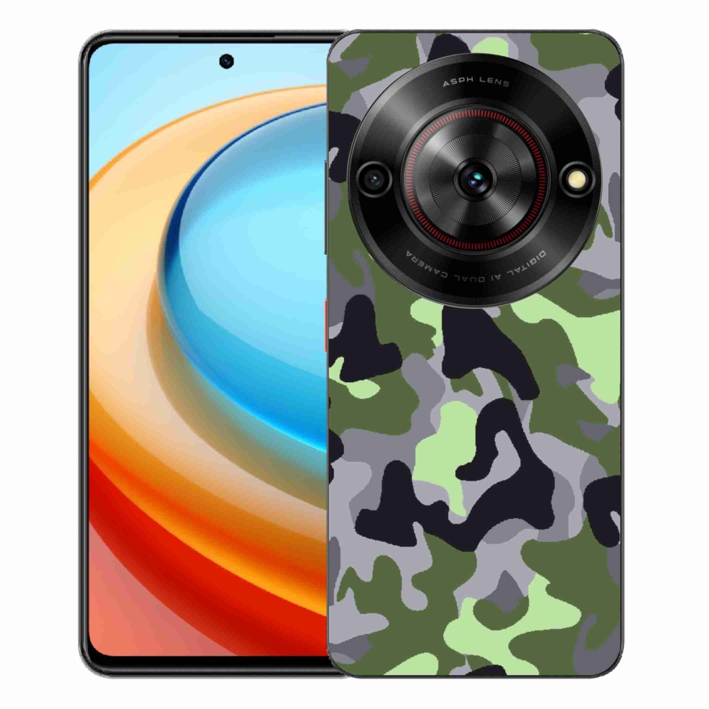 Gélový kryt mmCase na ZTE Blade A75 - maskáčový vzor 7