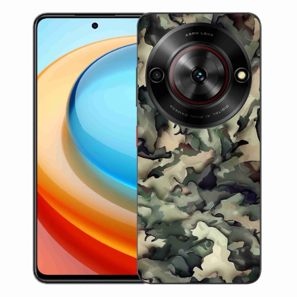 Gélový kryt mmCase na ZTE Blade A75 - maskáčový vzor 9