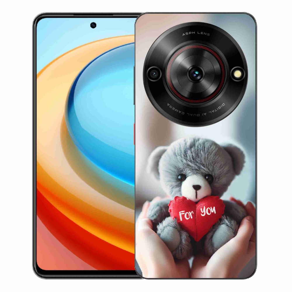 Gélový kryt mmCase na ZTE Blade A75 - medvedík pre zamilovaných