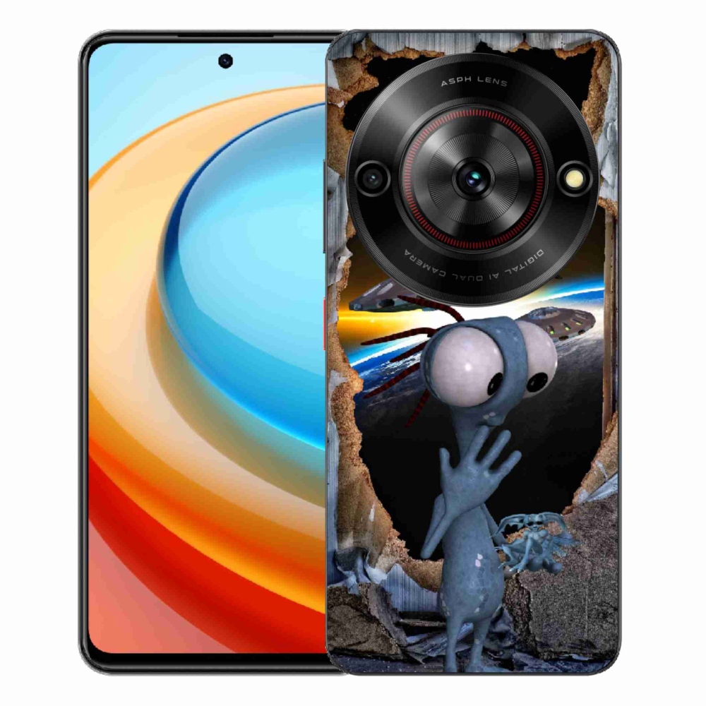 Gélový kryt mmCase na ZTE Blade A75 - mimozemšťan