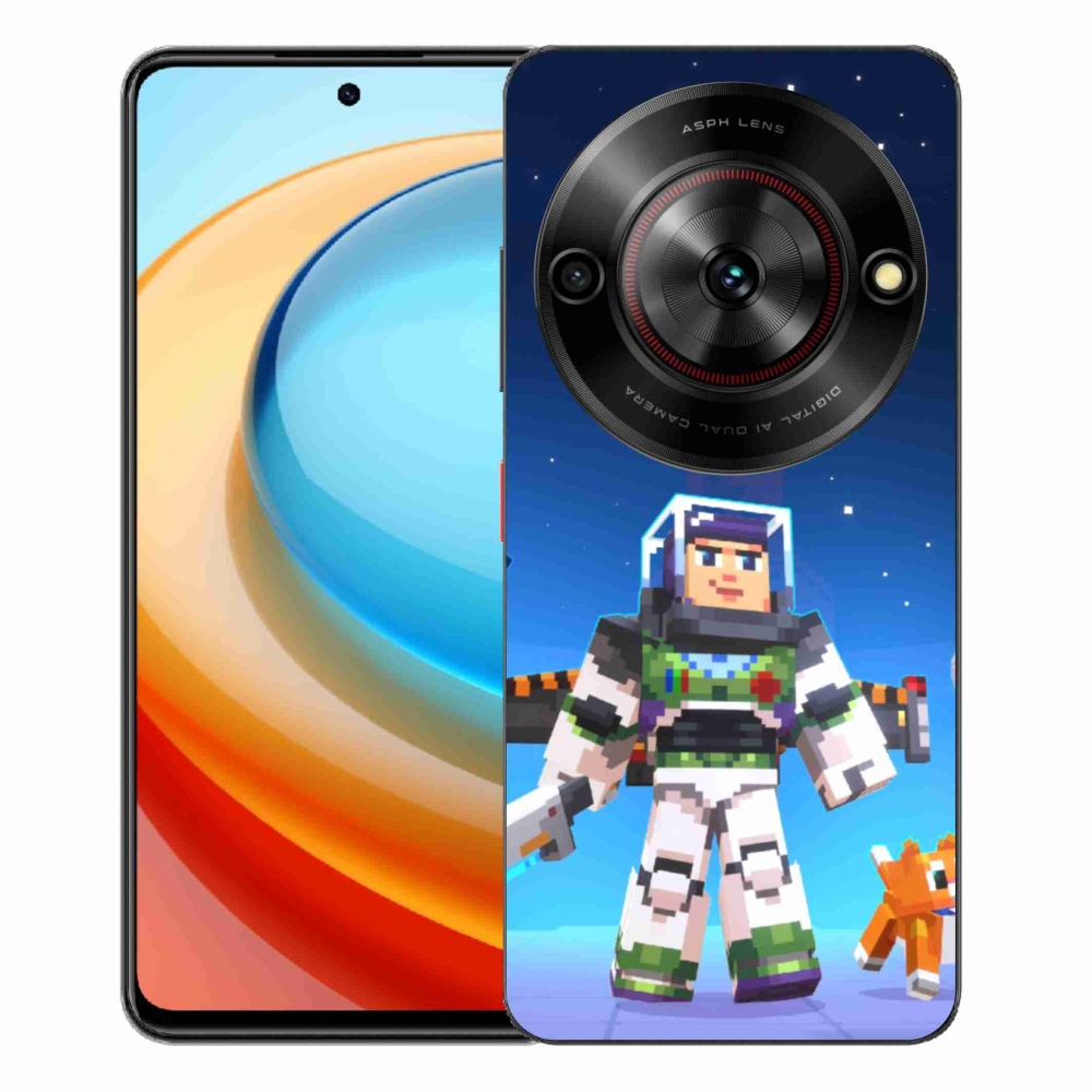 Gélový kryt mmCase na ZTE Blade A75 - minecraft 2