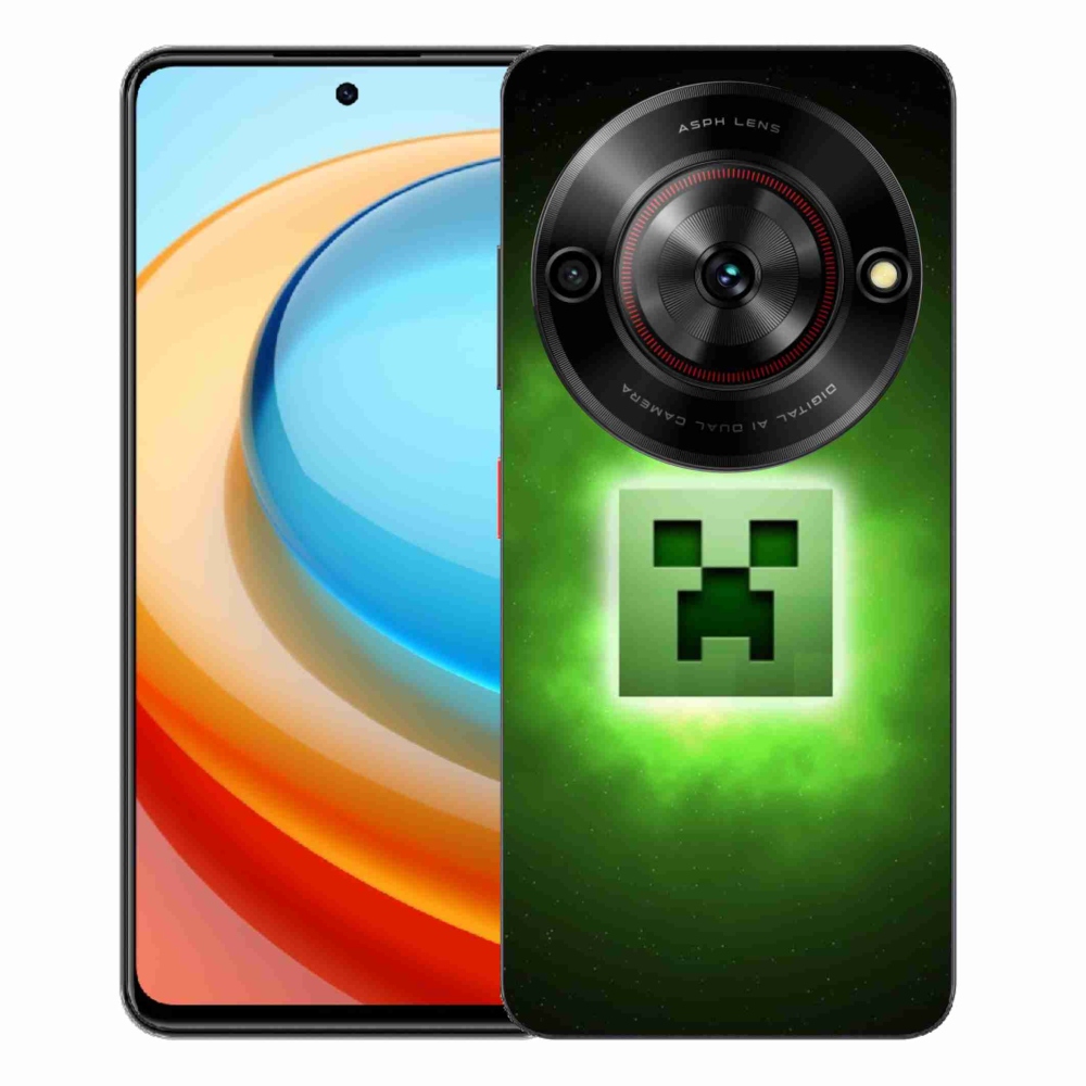 Gélový kryt mmCase na ZTE Blade A75 - minecraft