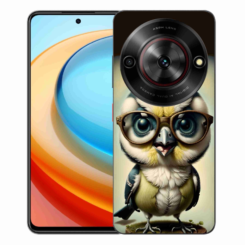Gélový kryt mmCase na ZTE Blade A75 - mláďa s okuliarmi