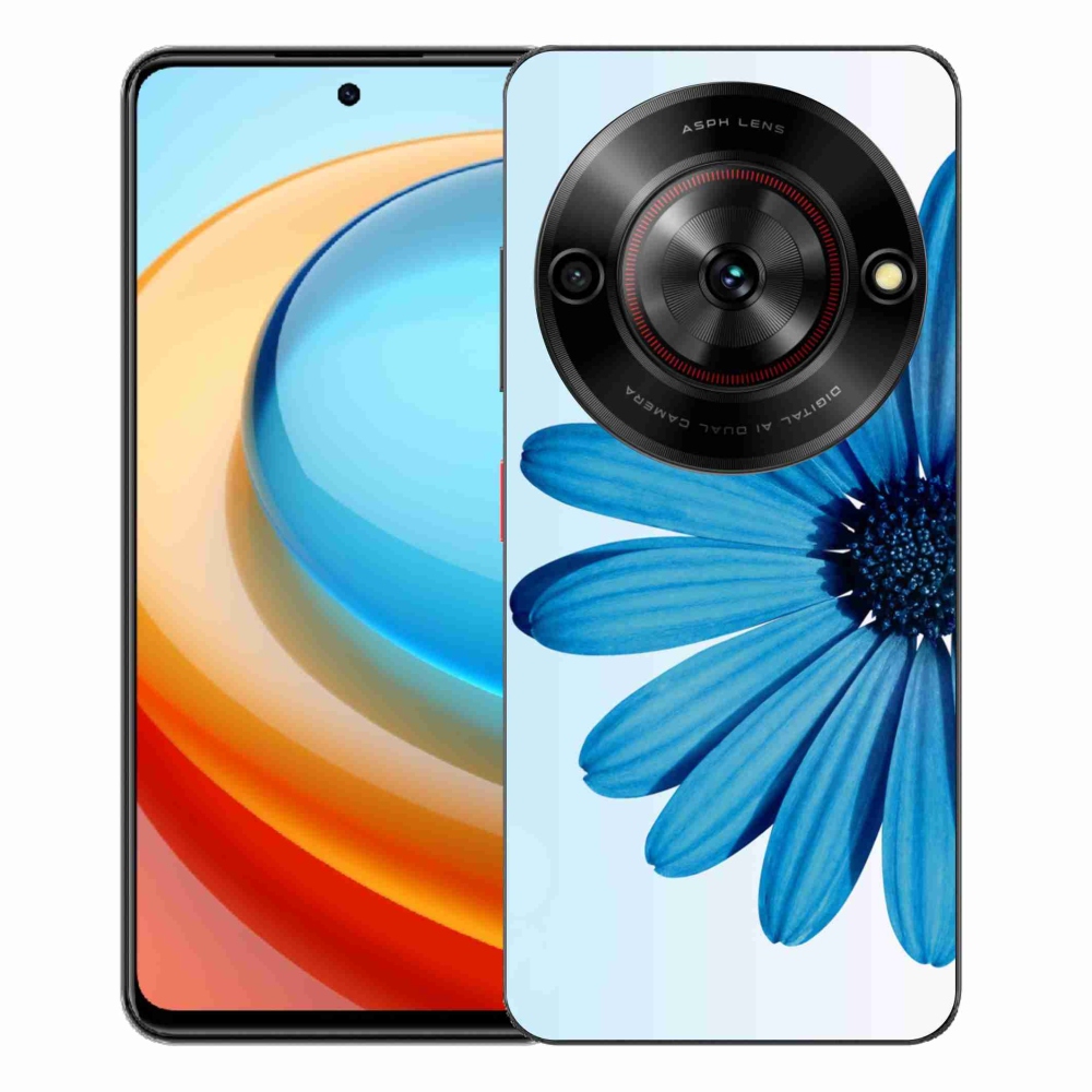 Gélový kryt mmCase na ZTE Blade A75 - modrá margaréta