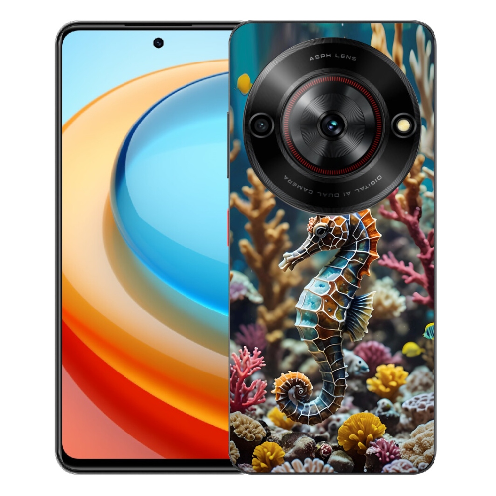 Gélový kryt mmCase na ZTE Blade A75 - morský koník 2