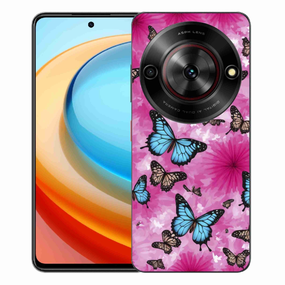 Gélový kryt mmCase na ZTE Blade A75 - motýlia záhrada