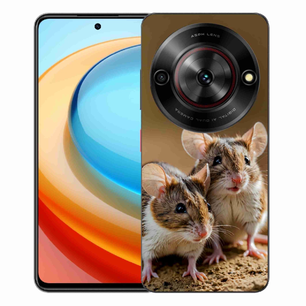 Gélový kryt mmCase na ZTE Blade A75 - myší duo