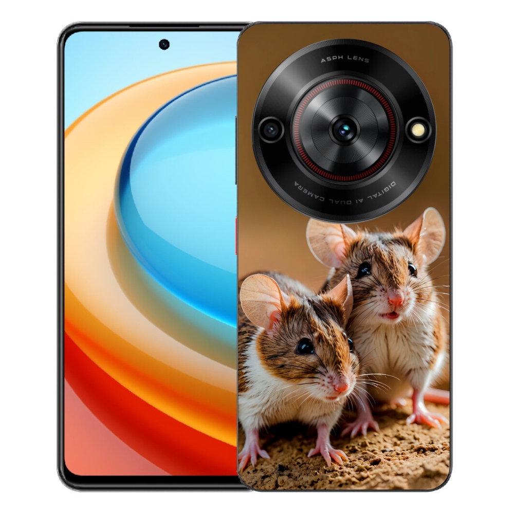 Gélový kryt mmCase na ZTE Blade A75 - myší duo